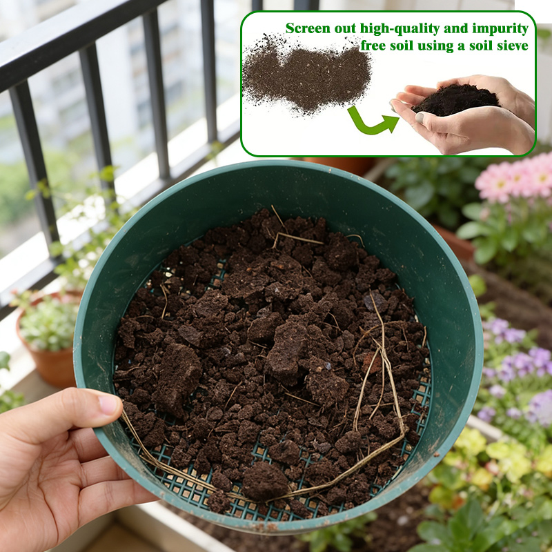 Garden Sieve Soil - 【Imprescindible para el jardinería】Tamiz de plástico