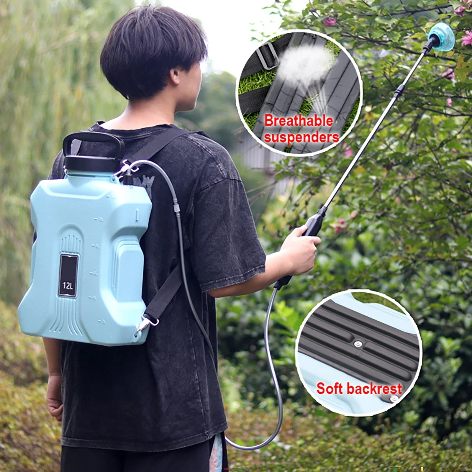 Pulverizador eléctrico de 12L  - Gardening Tools Quality reseña y precio