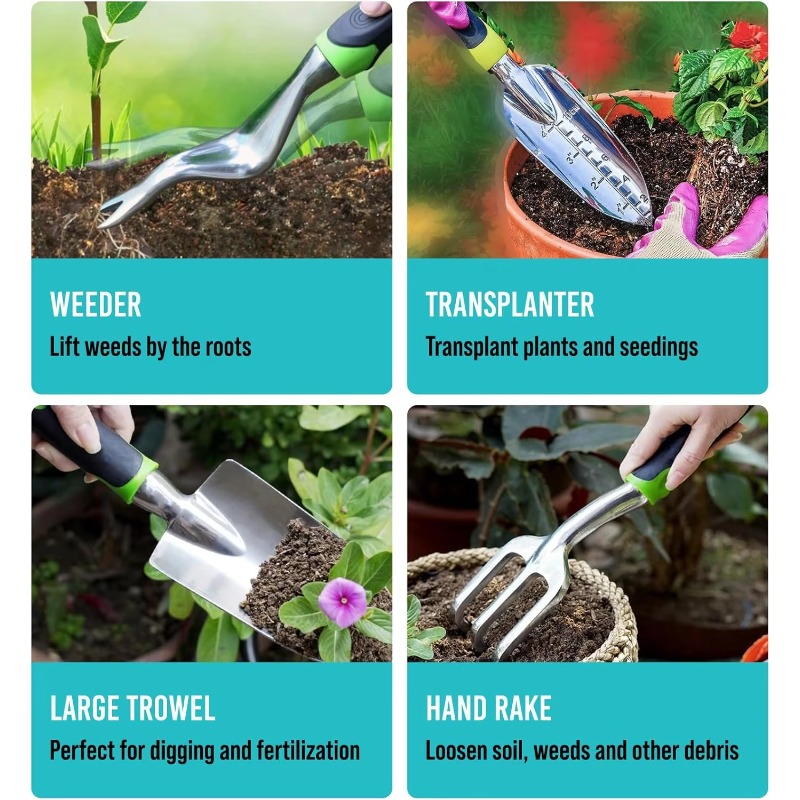 Juego de 9 Herramientas de Jar - Gardening Tools Kit reseña y precio