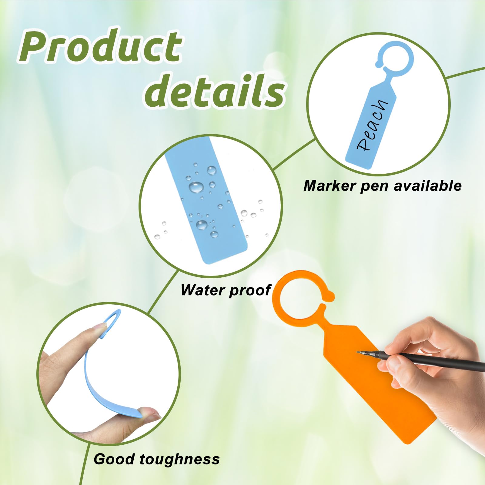 100 Etiquetas de Plástico para - Garden Label Marker reseña y precio