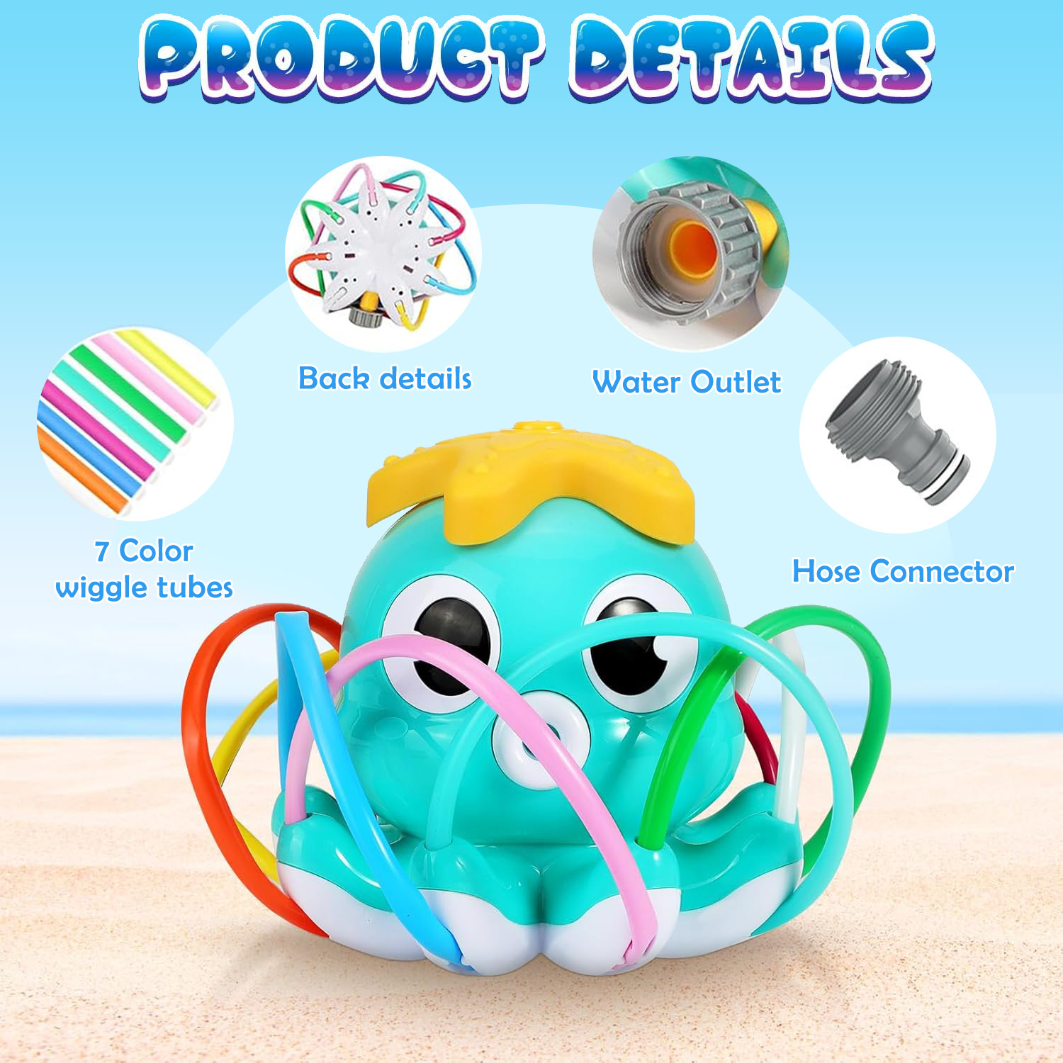 Aspersor de pulpo, rociador de - Gardening Tools Kids reseña y precio